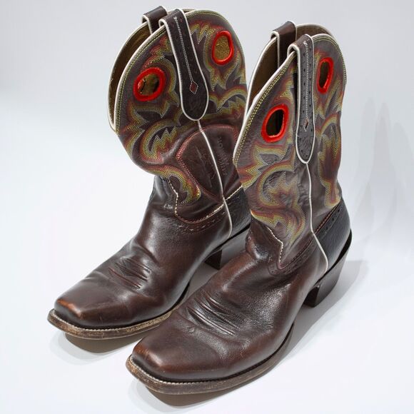 Ariat Ankle Armor 11" Heritage Roper Western Boots Brown Leather Men Size 13D - Picture 6 of 15